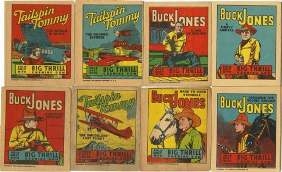1934 R24 Goudey "Big Thrill Booklets" Collection (11 Different)